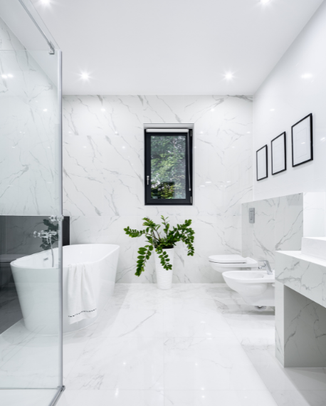 luxury bathroom installation